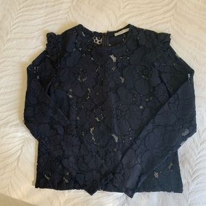 Zara Lace Long Sleeve Blouse